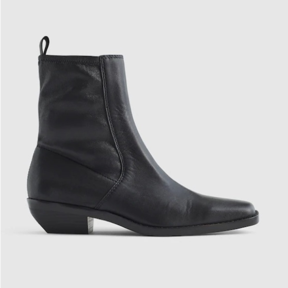 Madewell The Idris Ankle Boot in True Black